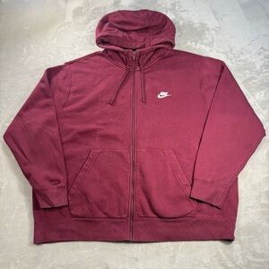 Nike Sportswear Club Fleece Men's Full Zip Hoodie Sz 2XL BV2645-638